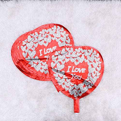 BinaryABC I Love You Balloons,Valentine Engagement Wedding Party Decorations,10Pcs