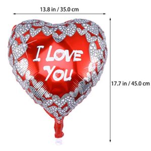 BinaryABC I Love You Balloons,Valentine Engagement Wedding Party Decorations,10Pcs