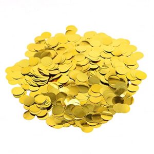 gold foil confetti,round dots glitter table confetti,sparkling for party decorations(1.76 oz)