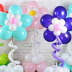 iFlyMaes 30 Pcs Portable Flower Shape Balloon Clips Holder for Wedding Birthday Party Holiday Decoration,5 in 1Flower Shape Balloon Clips