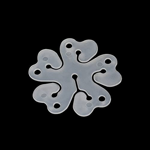 iFlyMaes 30 Pcs Portable Flower Shape Balloon Clips Holder for Wedding Birthday Party Holiday Decoration,5 in 1Flower Shape Balloon Clips