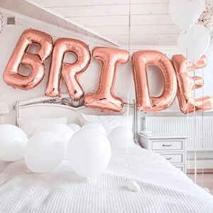 Wedding foil balloons sayings 16 inches (BRIDE (40 INCHES) ROSE GOLD)