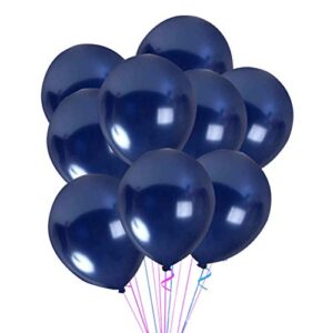 pestary balloons 12 inches 50pcs navy blue balloons for birthday parties,wedding party decorations,graduation party and navy parties