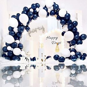 PeStary Balloons 12 inches 50pcs Navy Blue Balloons for Birthday Parties,Wedding Party Decorations,Graduation Party and Navy Parties