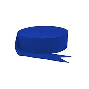 amscan – 18205.105 amscan jumbo roll party crepe streamer | bright royal blue | 500′ | party decor –