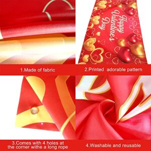 XtraLarge, Happy Valentines Day Banner - 72x44 Inch | Valentines Backdrops for Photography | Valentine Banner for Valentines Day Decoration | Happy Valentines Day Backdrop for Valentines Decorations