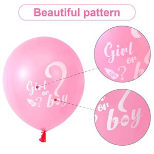30 Pcs Gender Reveal Balloons Girl or Boy Latex Balloon 12 Inches Pink Blue Party Balloon for Gender Reveal Baby Shower Themed Decorations