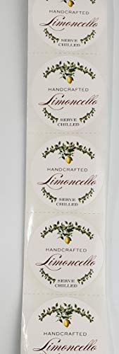 LIMONCELLO LABELS, Garland Style, 2" ROUND CIRCLE - 12 / PKG