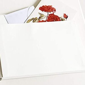 in Loving Memory Funeral Guest Book - Informal Lined Inner Page Format - Boxed - White - Size: 8.9" x 6.7"