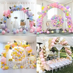 Balloon Arch Kit, Large Adjustable Balloon Column Stands Set for Wedding, Baby Shower, Birthday Party, Bachelorette Party, Other Parties and Events (10ft T, 10ft W)