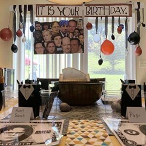 60 Pack The Office Balloons The Office Birthday Decoration Brown & Black & Silver Balloons The Office Party Merchandise by Dwight K. Schrute Office Theme birthday Decorations (12 Inch)