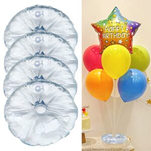 balloon stand base,4 pack reusable weight bearing bag for table balloon stand,2.8 lb max each