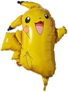 anagram pikachu supershape foil balloon, 31″, multicolored