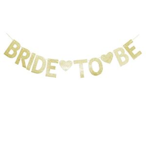 bride to be gold glitter sign garland for engagement wedding bachelorette party props supplies
