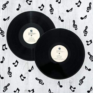 Music Confetti Musical Notes Confetti Black Musical Clef Cutout for Music Party Reception Birthday Wedding Engagement Baby Shower Karaoke Party Decoration Supplies 3 style (Music)