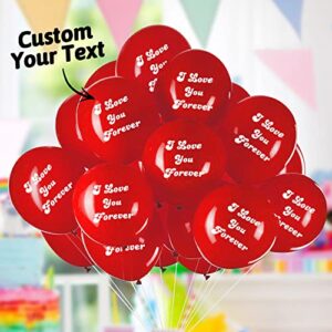 custom balloons personalized design your own balloons with logo, picture, photo, text – 100pcs 12in colorful latex advertising balloon for birthday party wedding decoration company celebration