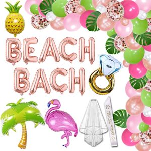 beach bachelorette party decorations, hawaii luau tropical bachelorette party decorations hawaiian bridal shower decor, bachelorette balloons decor favors supplies beach bach bachelorette decorations