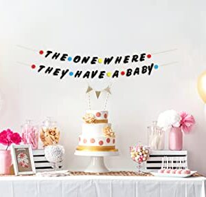 Friends Baby Shower Banner – Gender Reveal Party Glitter Decorations, Supplies, Gifts, and Ideas