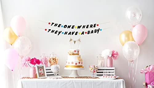 Friends Baby Shower Banner – Gender Reveal Party Glitter Decorations, Supplies, Gifts, and Ideas