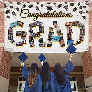 Congratulations Graduation Photo Banner - 72x44 Inch, Class of 2023 Decorations | Graduation Banner for Graduation Decorations 2023 | Graduation Picture Banner for Graduation Party Decorations 2023