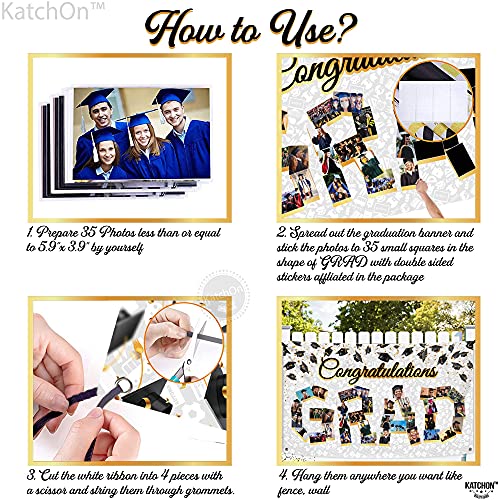 Congratulations Graduation Photo Banner - 72x44 Inch, Class of 2023 Decorations | Graduation Banner for Graduation Decorations 2023 | Graduation Picture Banner for Graduation Party Decorations 2023