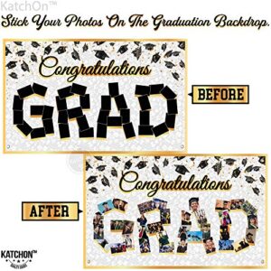 Congratulations Graduation Photo Banner - 72x44 Inch, Class of 2023 Decorations | Graduation Banner for Graduation Decorations 2023 | Graduation Picture Banner for Graduation Party Decorations 2023