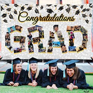 Congratulations Graduation Photo Banner - 72x44 Inch, Class of 2023 Decorations | Graduation Banner for Graduation Decorations 2023 | Graduation Picture Banner for Graduation Party Decorations 2023