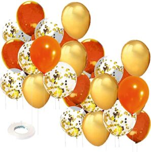 orange gold balloons/graduation party decorations orange 2023 30pcs for fall birthday party women/fall bridal shower decorations/fall balloons/orange gold fall party decorations/thanksgiving