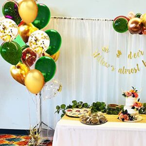 Graduation Party Decorations 2023 Green Gold/Green Gold Balloons St. Patrick’s Day Decorations 45pcs Balloons Green Graduation Decorations/Green Gold Birthday Party Decorations Summer Mexican Party