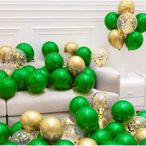 Graduation Party Decorations 2023 Green Gold/Green Gold Balloons St. Patrick’s Day Decorations 45pcs Balloons Green Graduation Decorations/Green Gold Birthday Party Decorations Summer Mexican Party