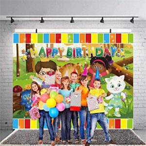 Daniel Tiger's Backdrop Party Supplies for Boy Birthday Baby Shower Birthday Decorations Banner Set Decor Background 7x5ft