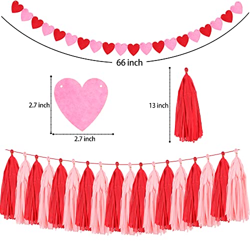 70pcs Valentines Day Red Pink Hanging Paper Fans Decorations - Wedding Bachelorette Party Barbecue Birthday Party Holidays Picnic Circus Carnival Valentines Day Party Photo Booth Backdrops Decorations