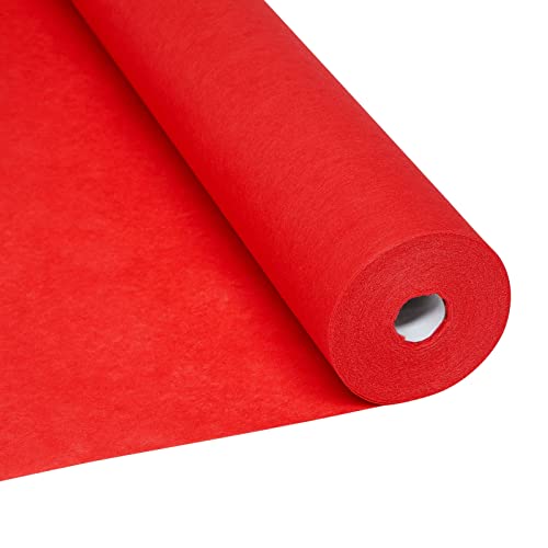 3 x 100 ft Red Carpet Runner for Party Decorations, Special Events, Weddings (40gsm Thickness)