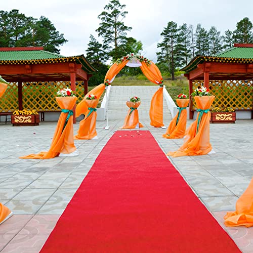 3 x 100 ft Red Carpet Runner for Party Decorations, Special Events, Weddings (40gsm Thickness)