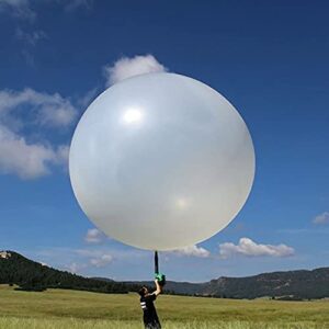 nballoon 8 ft 96 inch 200g giant professional weather balloon for meteorological investigation aerial video holiday party decoration entertainment toys huge balloons, natural