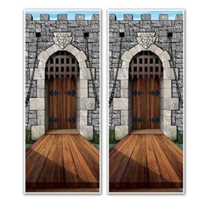 beistle castle door cover, 30″ x 6′, multicolor