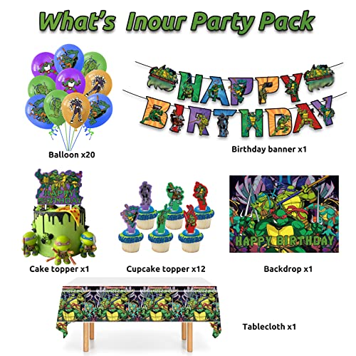 Turtle Birthday Party Decorations, Birthday Party Supplies Include Banners, Cake Decorations, Cupcake Decorations, Balloons, Tablecloths, Backgrounds, Girls And Boys Party Supplies