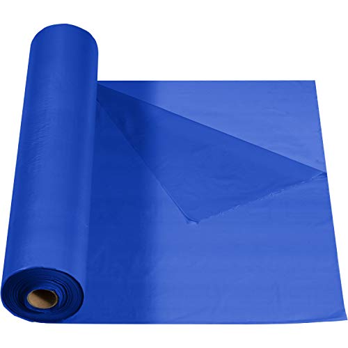 Creative Converting Festive Cobalt Plastic Table Cover Banquet Roll Tablecover, 40" X 250'