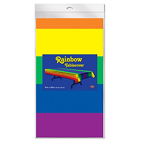 Rainbow Tablecover Party Accessory (1 Count)