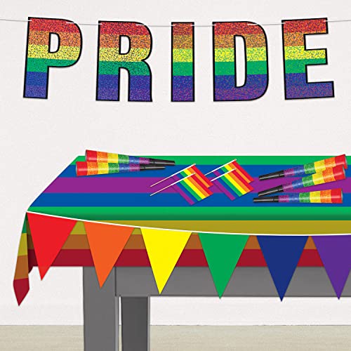 Rainbow Tablecover Party Accessory (1 Count)