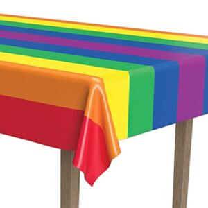 Rainbow Tablecover Party Accessory (1 Count)