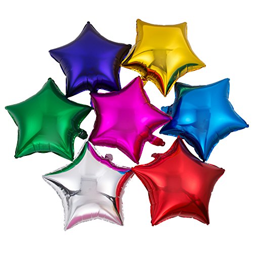 50pcs/lot 18 Inch Star Shape Foil Balloon Helium Balloon Birthday Party Decoration