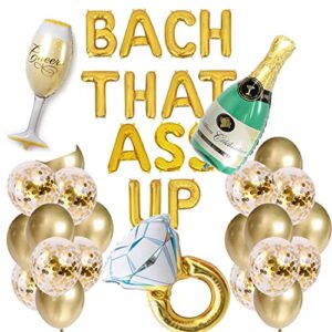 heeton bachelorette party bach that balloon banner brunch bridal shower party decorations nash bachelorette party sign gold floral decorations for bridal shower bubbly bar