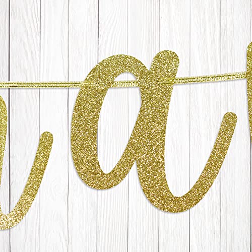 Love That Journey For You Banner, Birthday Bachelorette Wedding Party Decorations Supplies, Schitt Themed Anniversary Party Bunting Sign, Pre-strung, Photo Props, Gold Glitter