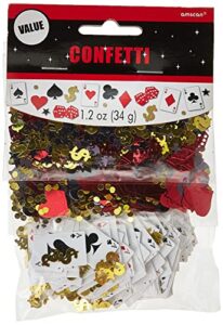 casino party confetti, 1.2 oz.