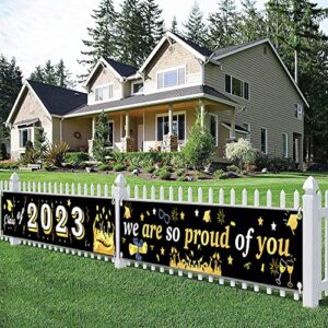 Class of 2023 Graduation Decorations - 2 Pcs Congrats Grad Banners Graduation Party Supplies, 2023 Graduation Banners Party Backdrop For Indoor & Outdoor, Graduation Yard Sign/Graduation Gifts/Party Favors