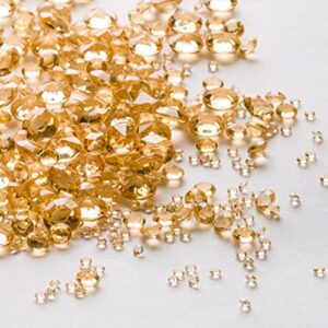 luxury gold diamond party & wedding decorations: sparkling acrylic rhinestone table confetti scatter gems, vase filler & centerpiece party decorations
