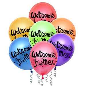 jumdaqq welcome home balloons for welcome home decoration family party supplies (21 pack random)