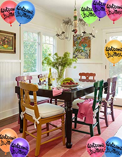 JumDaQQ Welcome Home Balloons for Welcome Home Decoration Family Party Supplies (21 Pack Random)