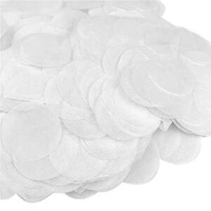 Tissue Paper Confetti 5000 Pieces White Round Confetti 1 inch Paper Circle Confetti Dots for Table Wedding Birthday Party Decoration